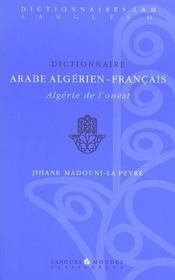 Dictionnaire arabe algerien-francais - Intérieur - Format classique