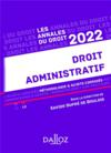 Droit administratif : méthodologie & sujets corrigés (édition 2022)