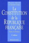 La constitution de la république française ; texte et révisions (3e édition)  