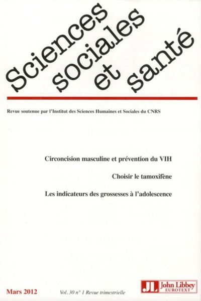Revue Sciences Sociales Et Sante N.1