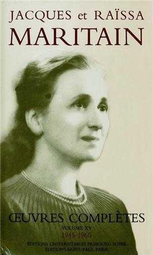 Oeuvres completes maritain xv