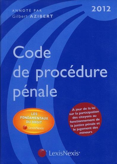 Code de procédure pénale 2012