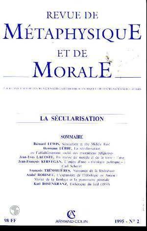 Revue de metaphys. et morale 1995-2