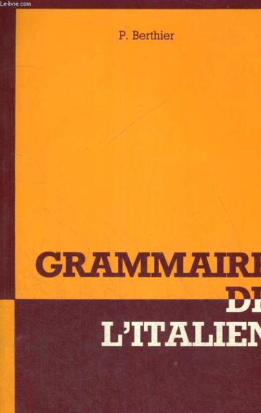 Grammaire de l'italien