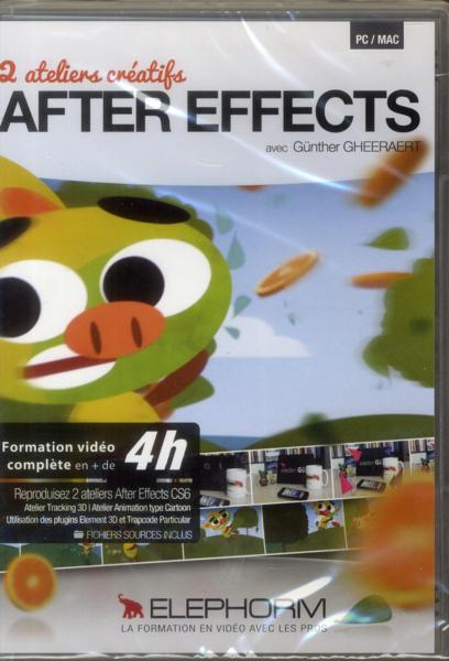 2 Ateliers Creatifs After Effects. Formation Video Complete En Plus De 4h. Pc/Mac