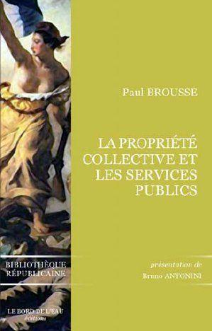 La propriété collective et les services publics
