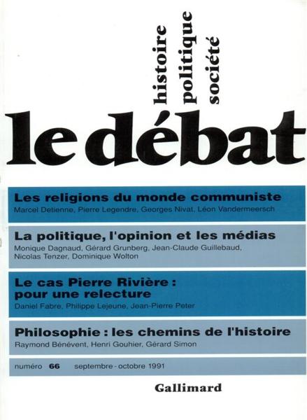 Revue Le Débat N.66 ; septembre 1991