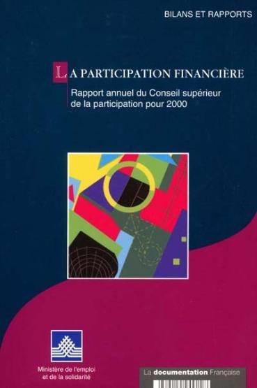 La participation financiere ; rapport annuel 2000