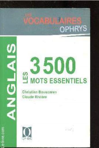 Anglais : 3500 mots essentiels
