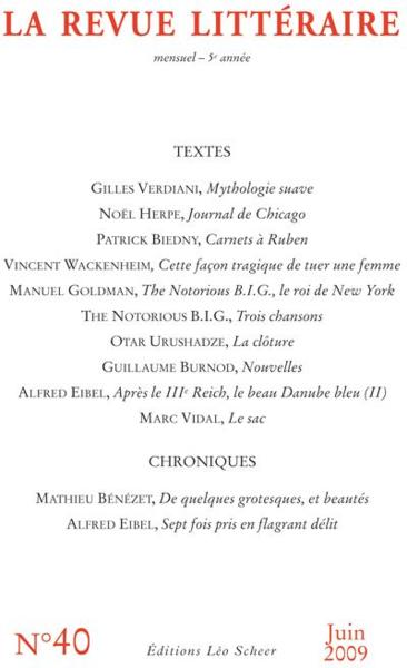 La Revue Litteraire N.40