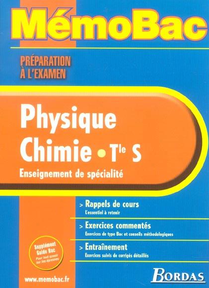 Physique-Chimie Terminale S; enseignement de specialite