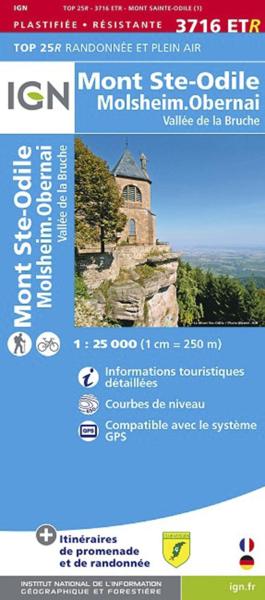 3716ETR ; Mont Ste-Odile ; Molsheim, Obernai, valée de la Bruche