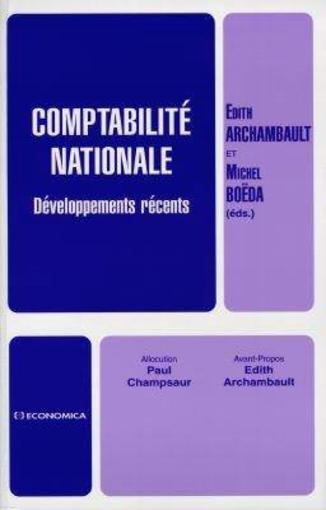 Comptabilite Nationale Developpements Recents