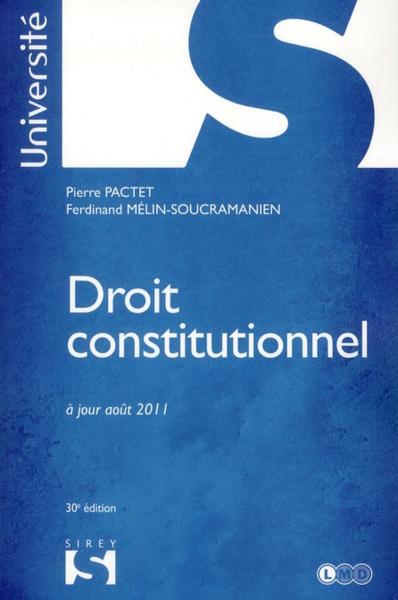 Droit constitutionnel (édition 2011)