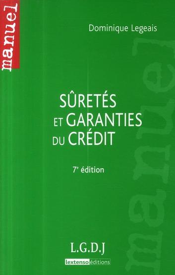 Sûretés et garanties du crédit (7e édition)