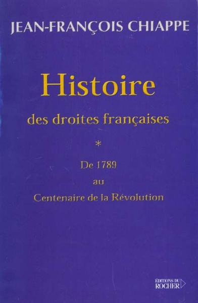 Histoire des droites francaises, tome 1