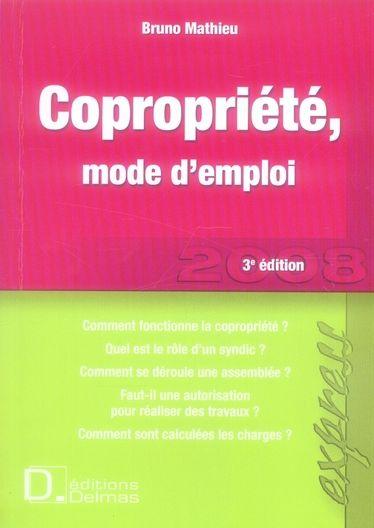 Copropriete Mode D'Emploi (3e Edition)