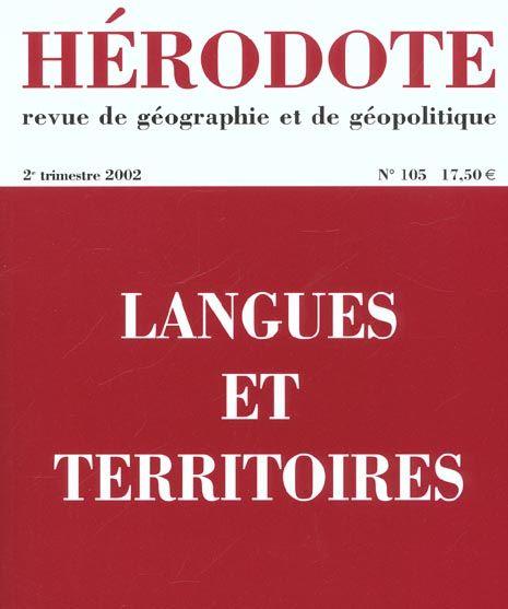 Revue Herodote N.105 ; Langues Et Territoires