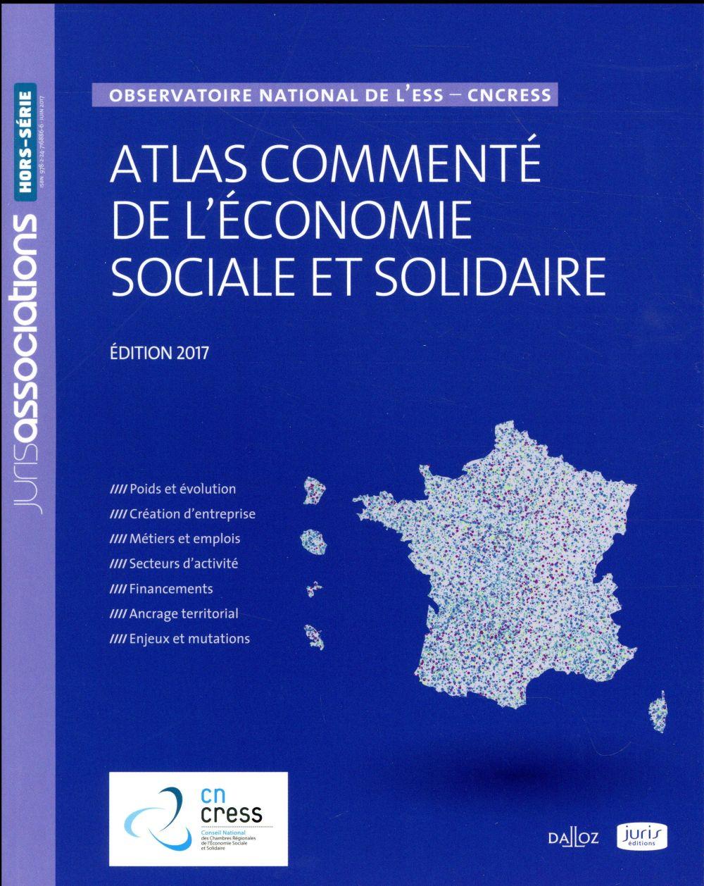Atlas commenté de l'économie sociale et solidaire ; observatoire national de l'ESS - CnCress - 3