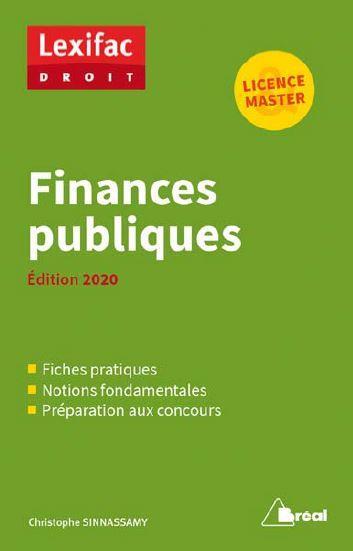 Vente Livre :                                    Finances publiques 2020
- Christophe Sinnassamy  - Christophe Ssinnassamy                                     