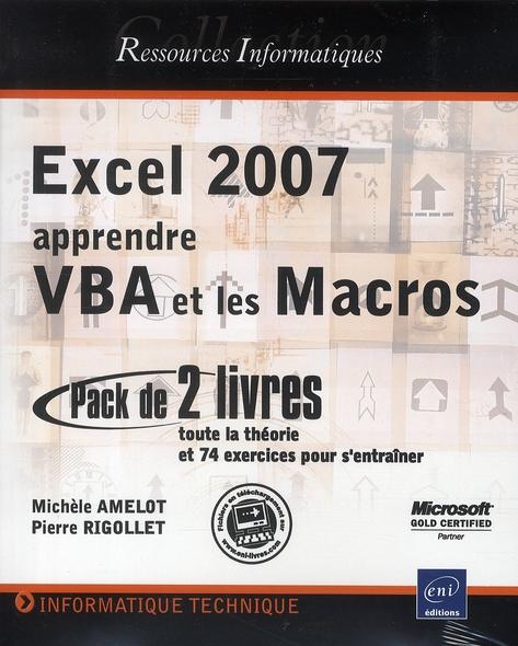 Vente Livre :                                    Excel 2007 ; apprendre VBA et les macros ; toute la théorie et 74 exercices pour s'entraîner
- Michèle Amelot  - Pierre Rigollet                                     