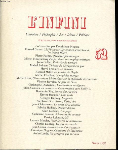 L'infini 52