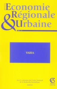 Economie Regionale Et Urbaine N.1 ; Varia