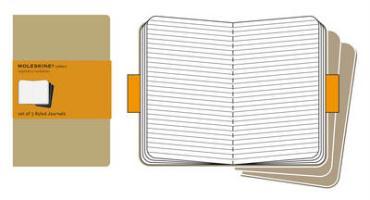 Cahier ligne - format de poche - couverture souple en carton kraft