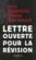 Lettre Ouverte Pour La Revision